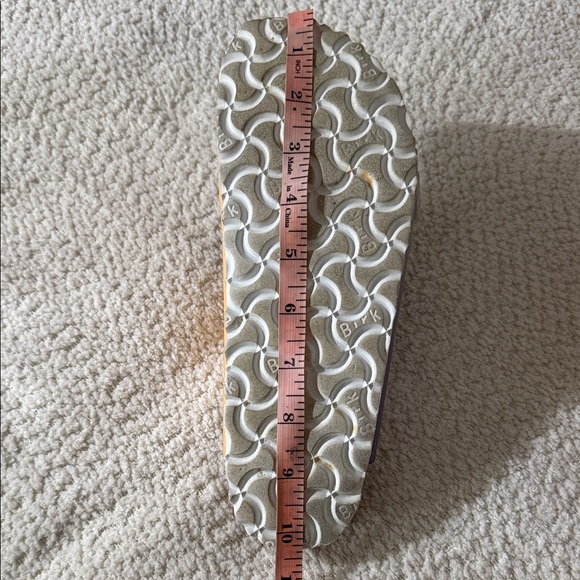 Birkenstock Arizona Two-Strap Sandals in Vegan Ombre Purple Fog/Apricot - size 7 - Picture 13 of 15